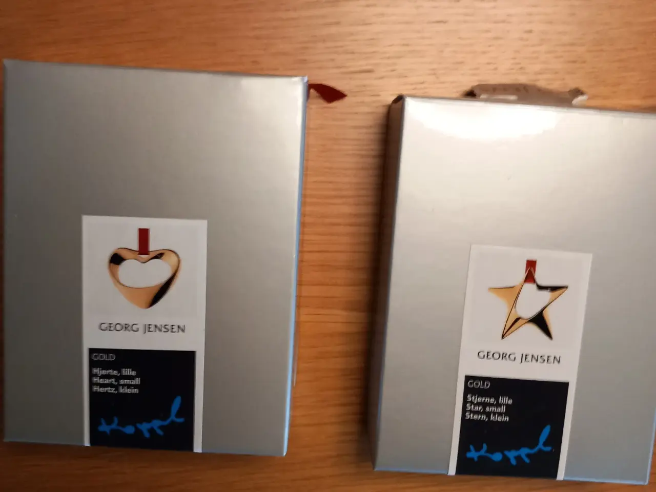 Billede 1 - Georg Jensen. Lille hjerte ,lille stjerne gold.