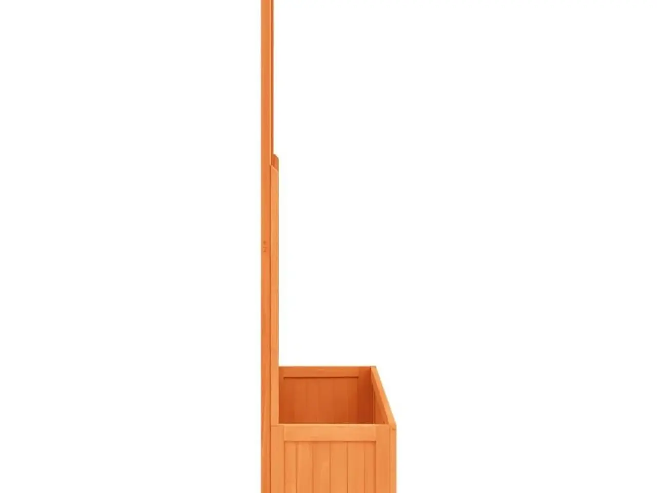 Billede 3 - Plantekasse med espalier 70x30x135 cm massivt fyrretræ brun