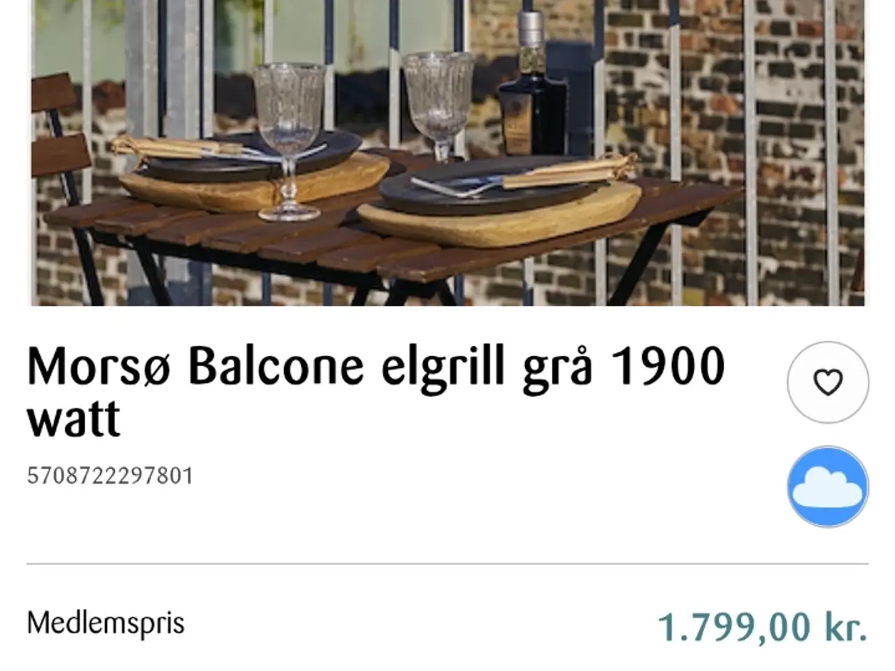Billede 3 - Grill El 1900 w Morsø Balcone