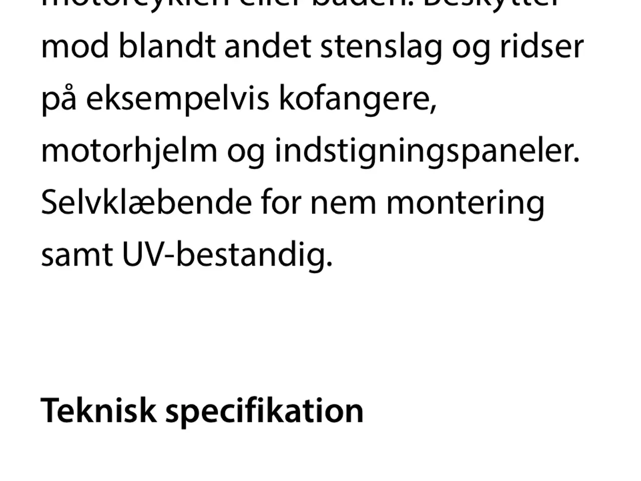 Billede 7 - Beskyttelsesfolie mod stenslag