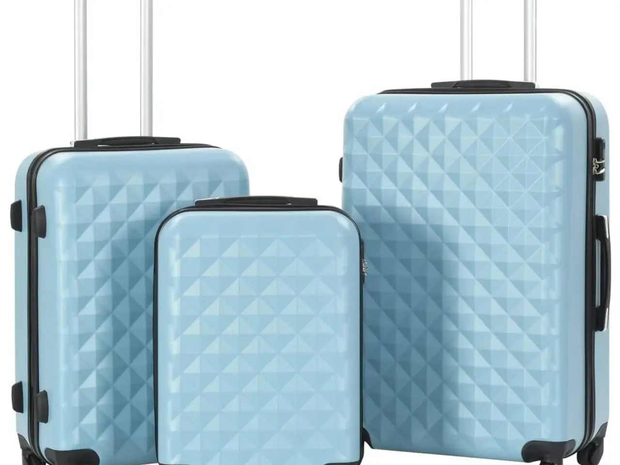 Billede 1 - Kuffertsæt i 3 dele - hardcase ABS, blå