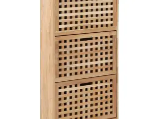 Skoskab 55x20x104 cm massivt valnøddetræ