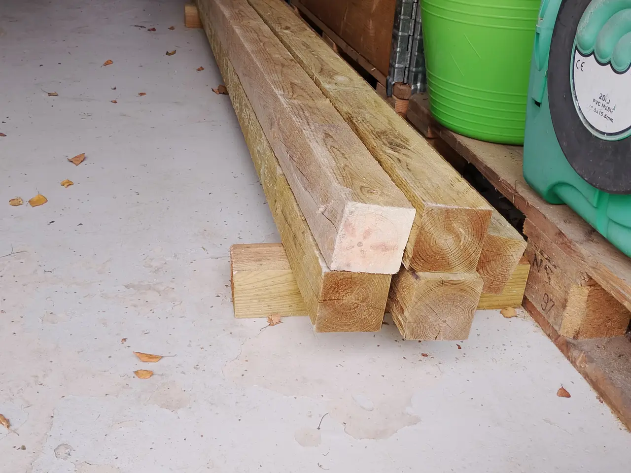 Billede 1 - 5 stk Tryk imp. Stolper 75*75mm