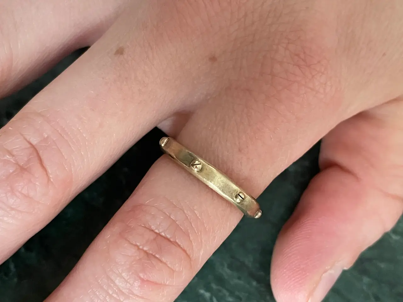 Billede 8 - Jane Kønig forgyldt ring med skruer