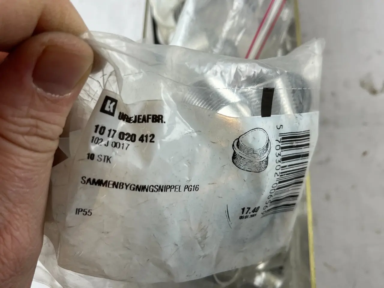 Billede 7 - LK 1017020412 PG16 Aluminum Coupling Nipples IP55