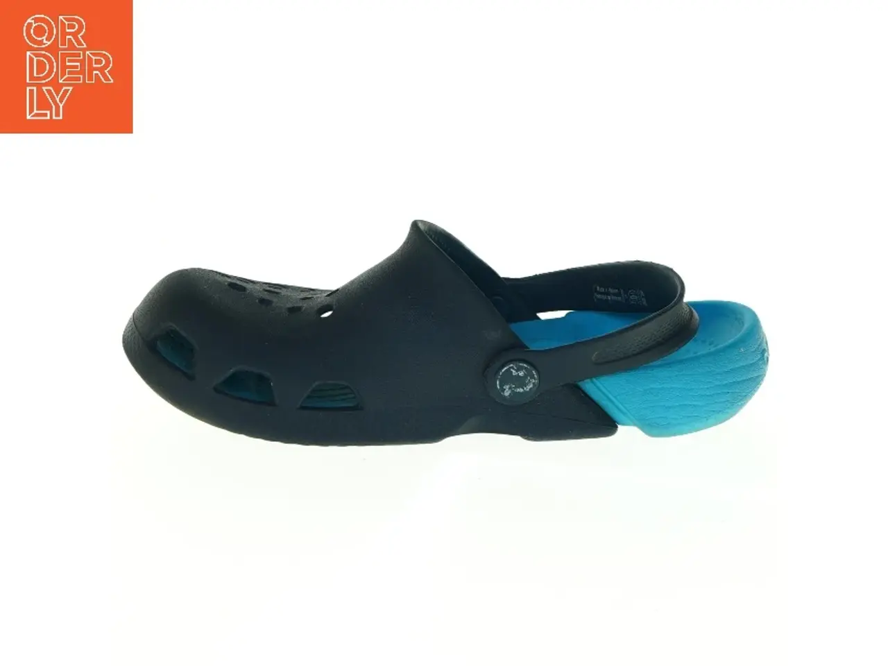 Billede 1 - Sorte og blå sko fra Crocs (str. Ukendt. 24,5 cm lang)