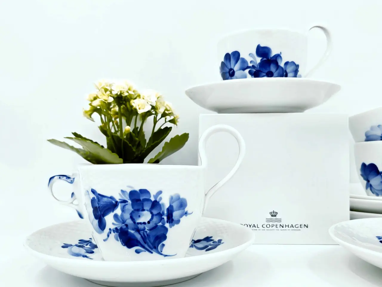 Billede 2 - Blå Blomst Højhankskop & Underkop