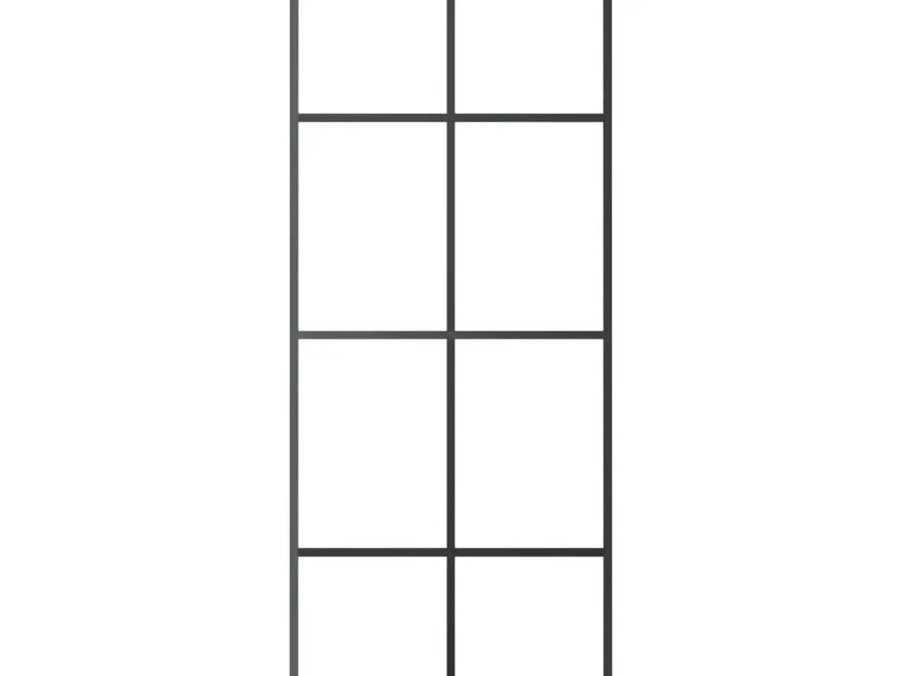 Billede 3 - Skydedør 76x205 cm sikkerhedsglas og aluminium sort