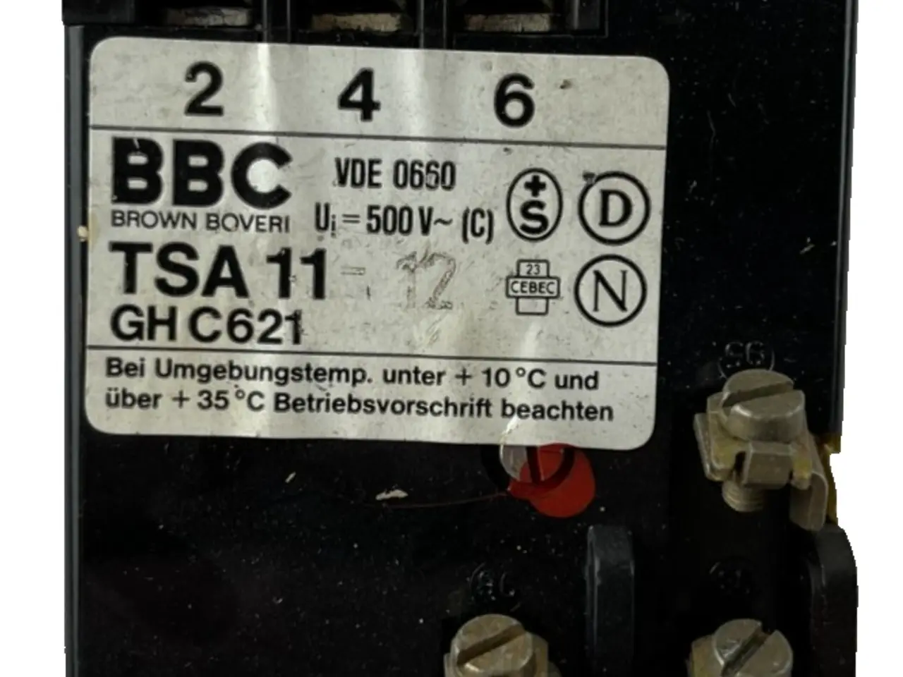 Billede 1 - BBC Brown Boveri TSA11 GHC621 Thermal Overload