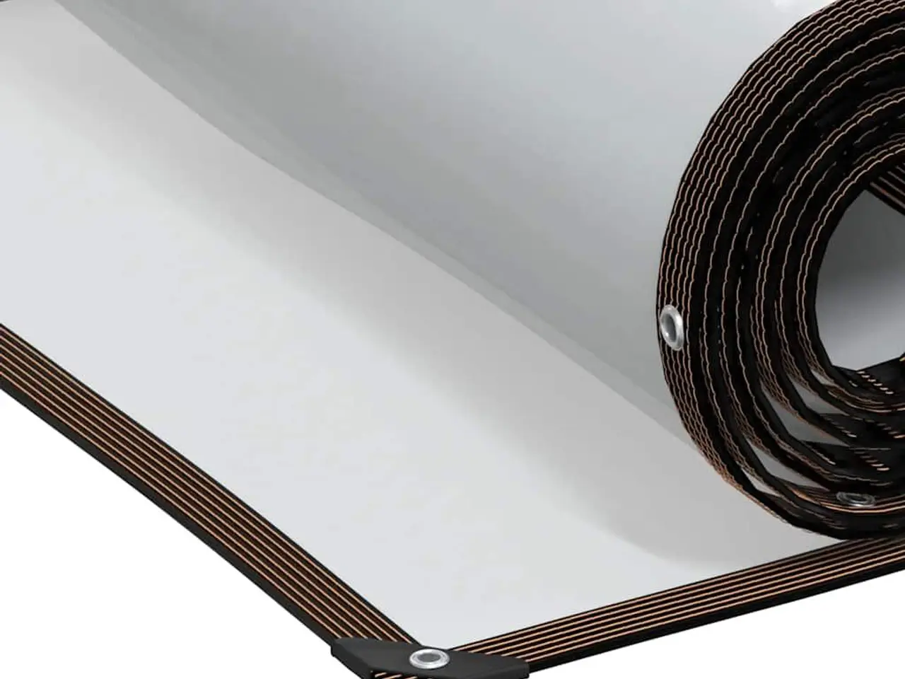 Billede 6 - Klar presenning med øjer 2 × 2 m - polyethylen, transparent/sort