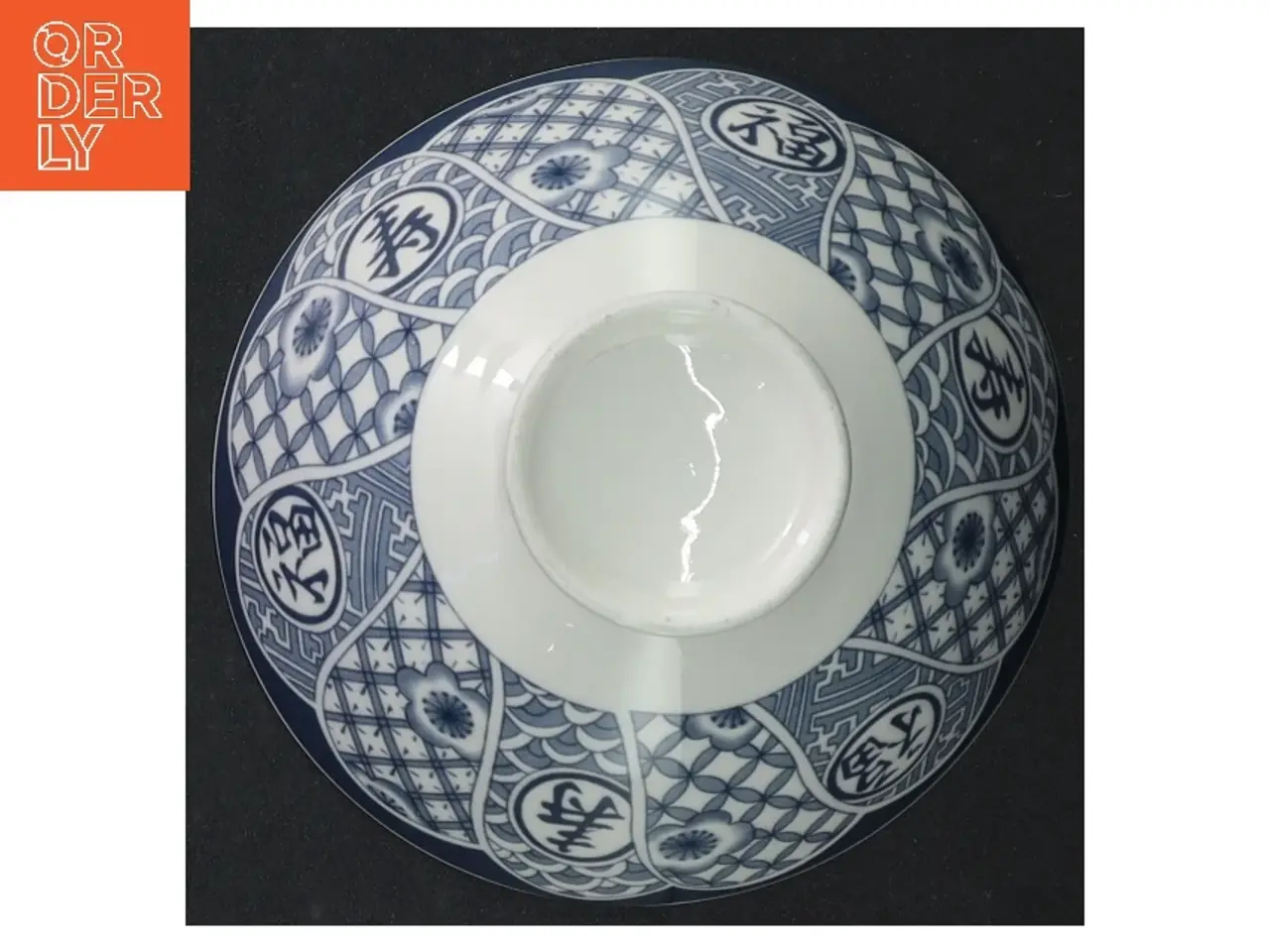 Billede 6 - 2 skåle porcelæn med blåt mønster (str. Ø 12 cm)
