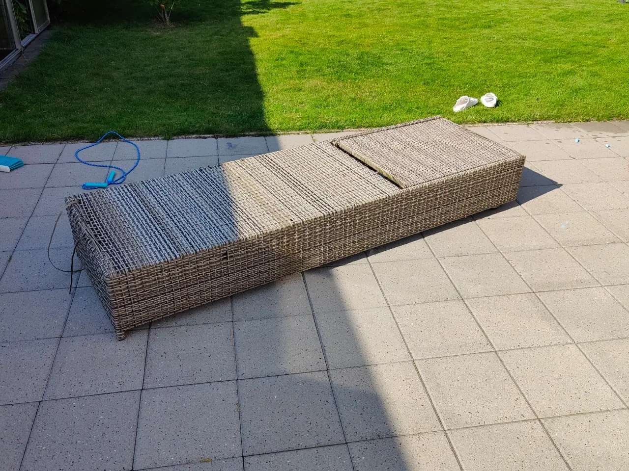 Billede 2 - Solseng i polyrattan m. hynde