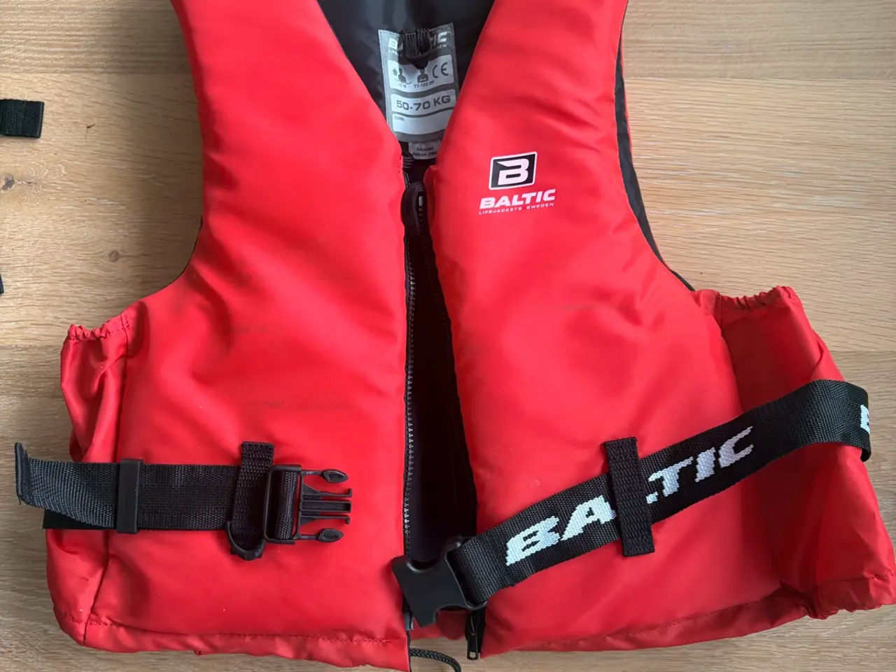 Billede 1 - 50-70kg redningsvest rød