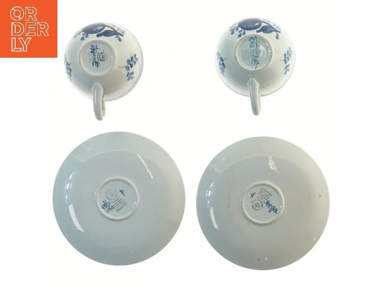 Billede 2 - To thekopper “trankebar” fra Royal Copenhagen (str. Ø 14 cm)