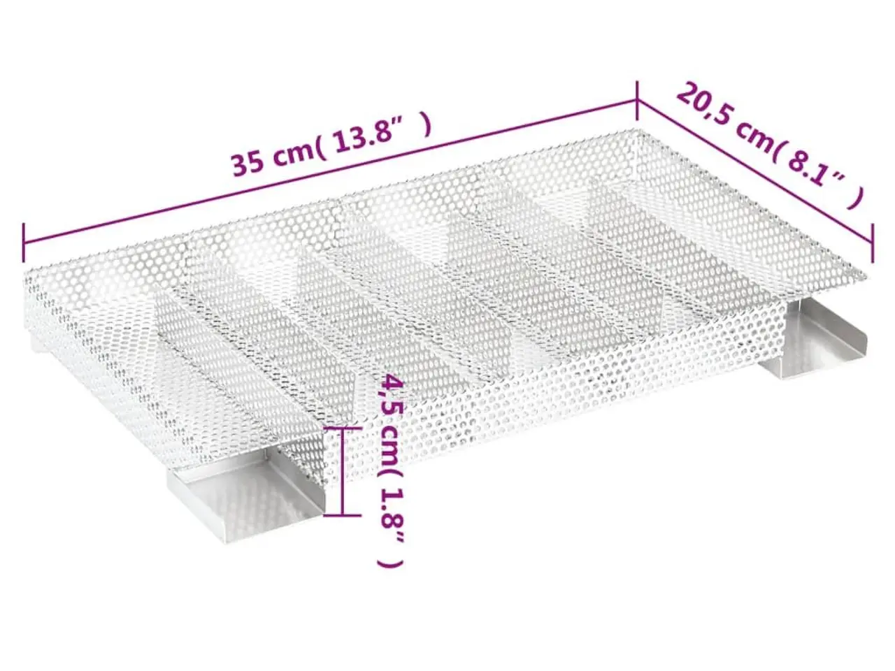 Billede 7 - Koldrøgsgenerator 35 cm med 8 rum i rustfrit stål