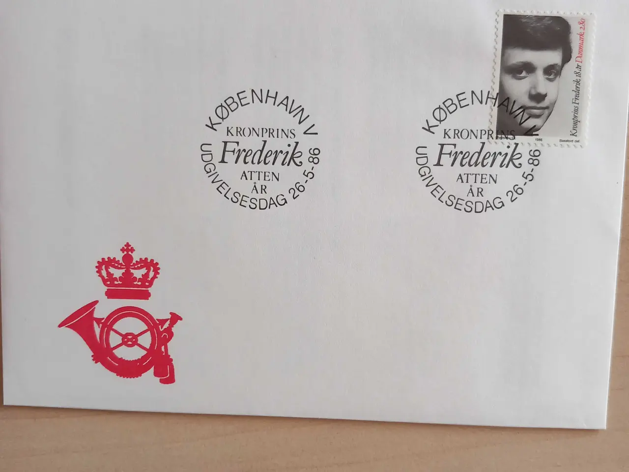Billede 1 - Kronprins Frederik atten år FDC