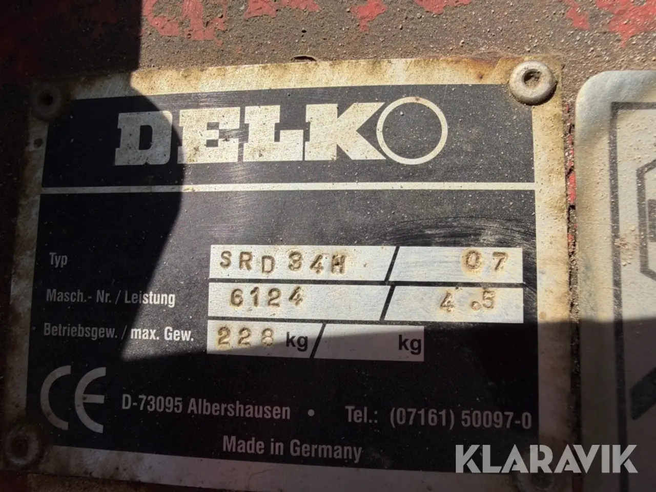 Billede 6 - Pladevibrator Delko SRD 34 H