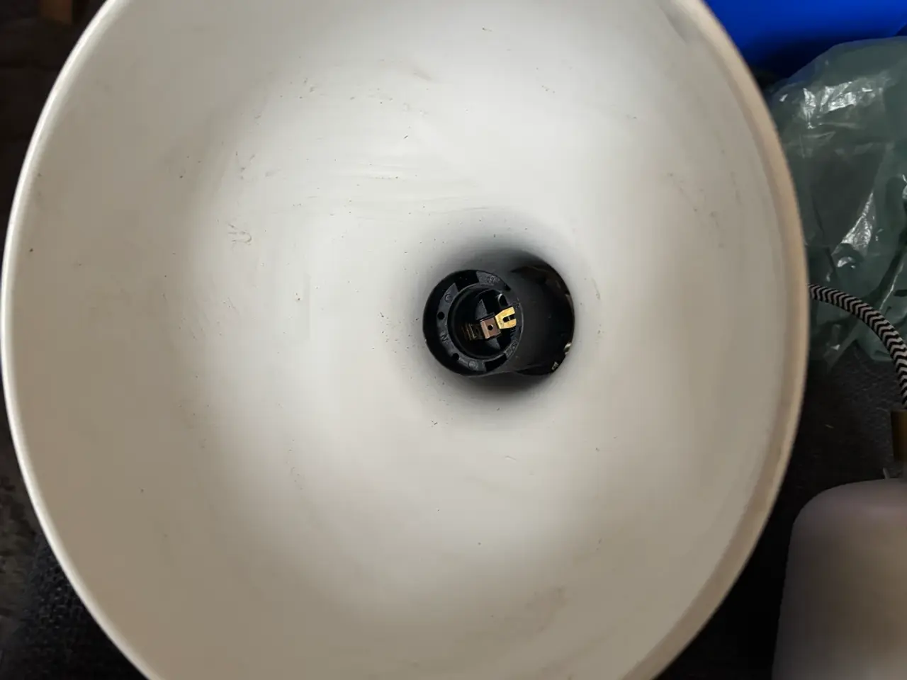 Billede 7 - Creme hvid Ikea ranarp loftlampe 