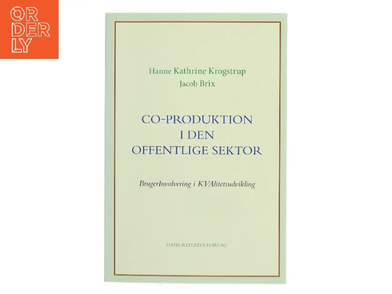Billede 1 - Co-produktion i den offentlige sektor (Bog)