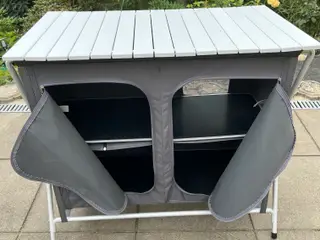 Campingbord/reol til fortelt