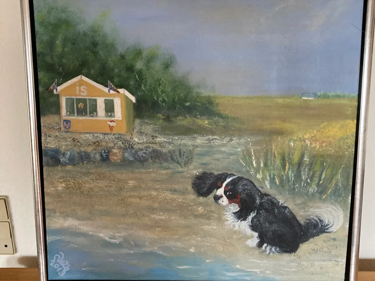 Billede 3 - Maleri af hund (king charles cavalier)