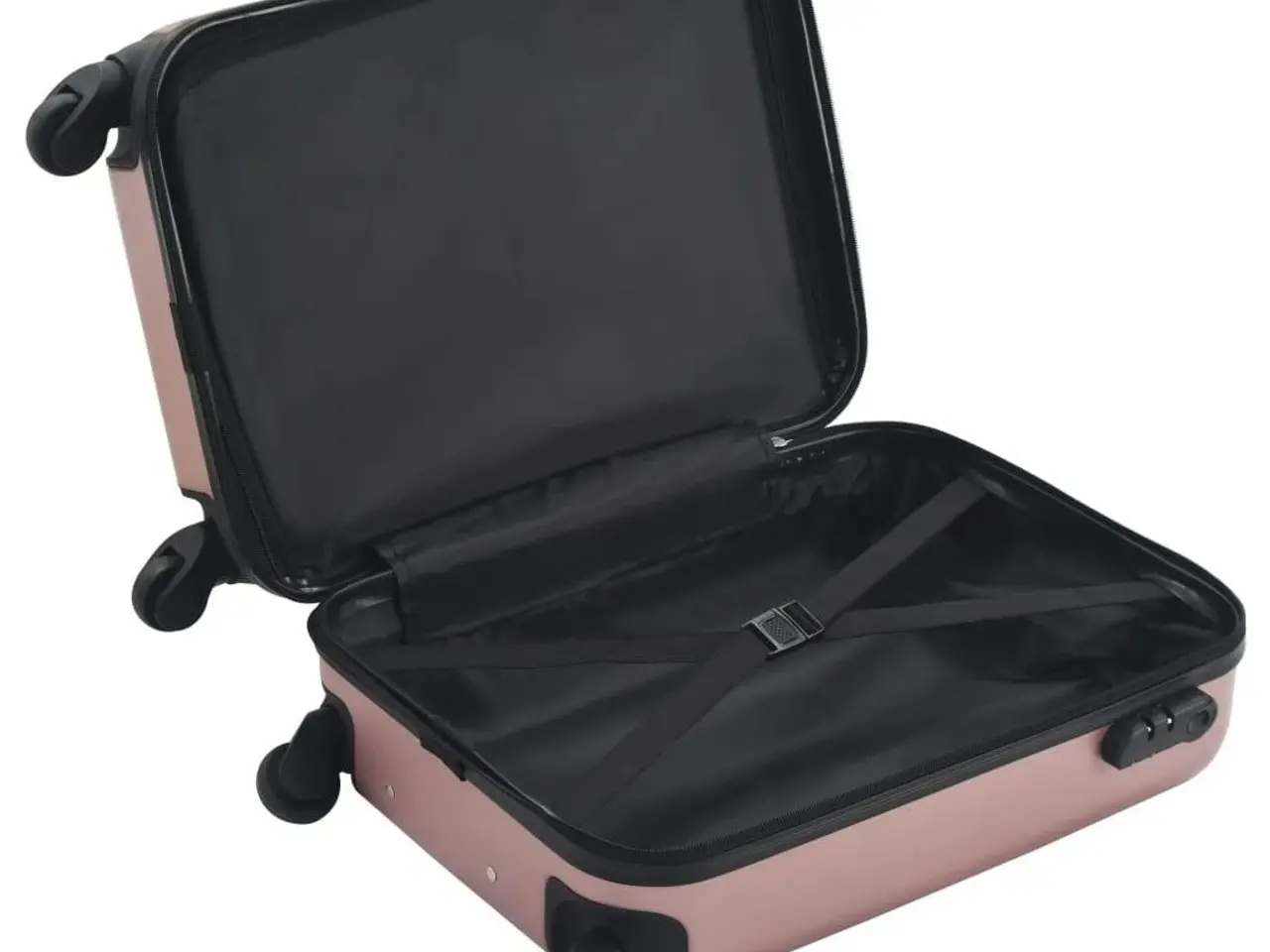 Billede 5 - Hardcase-kuffert i ABS - rosenguld, 55 × 36 × 22 cm