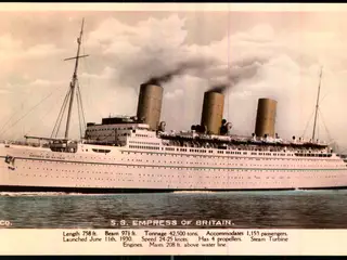 S.S. Empress og Britain - M& Co u/n - Ubrugt