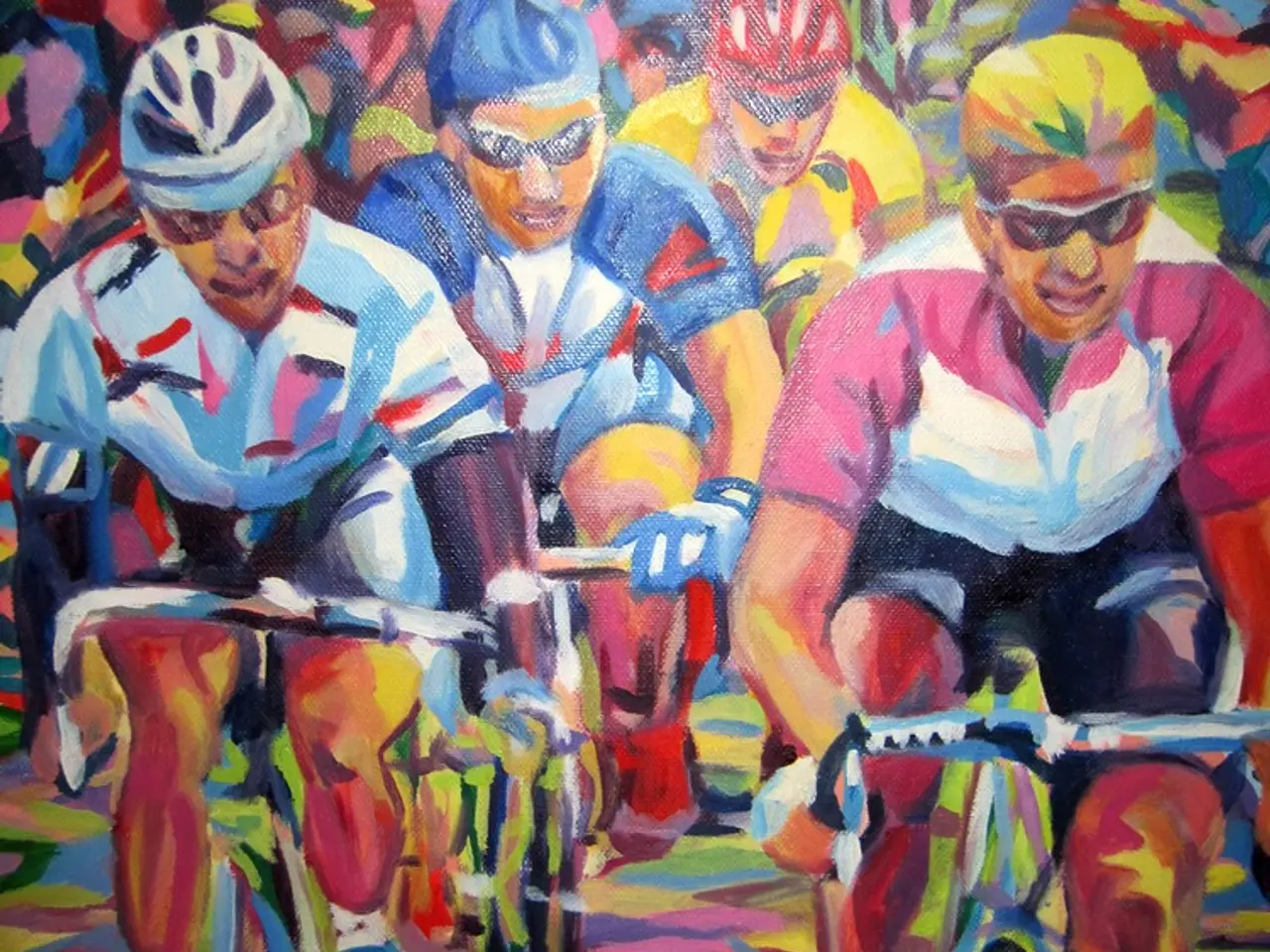 Billede 1 - Olie/akryl maleri. TOUR de "vinder"