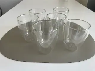 Cappuccinoglas dobbeltvægget