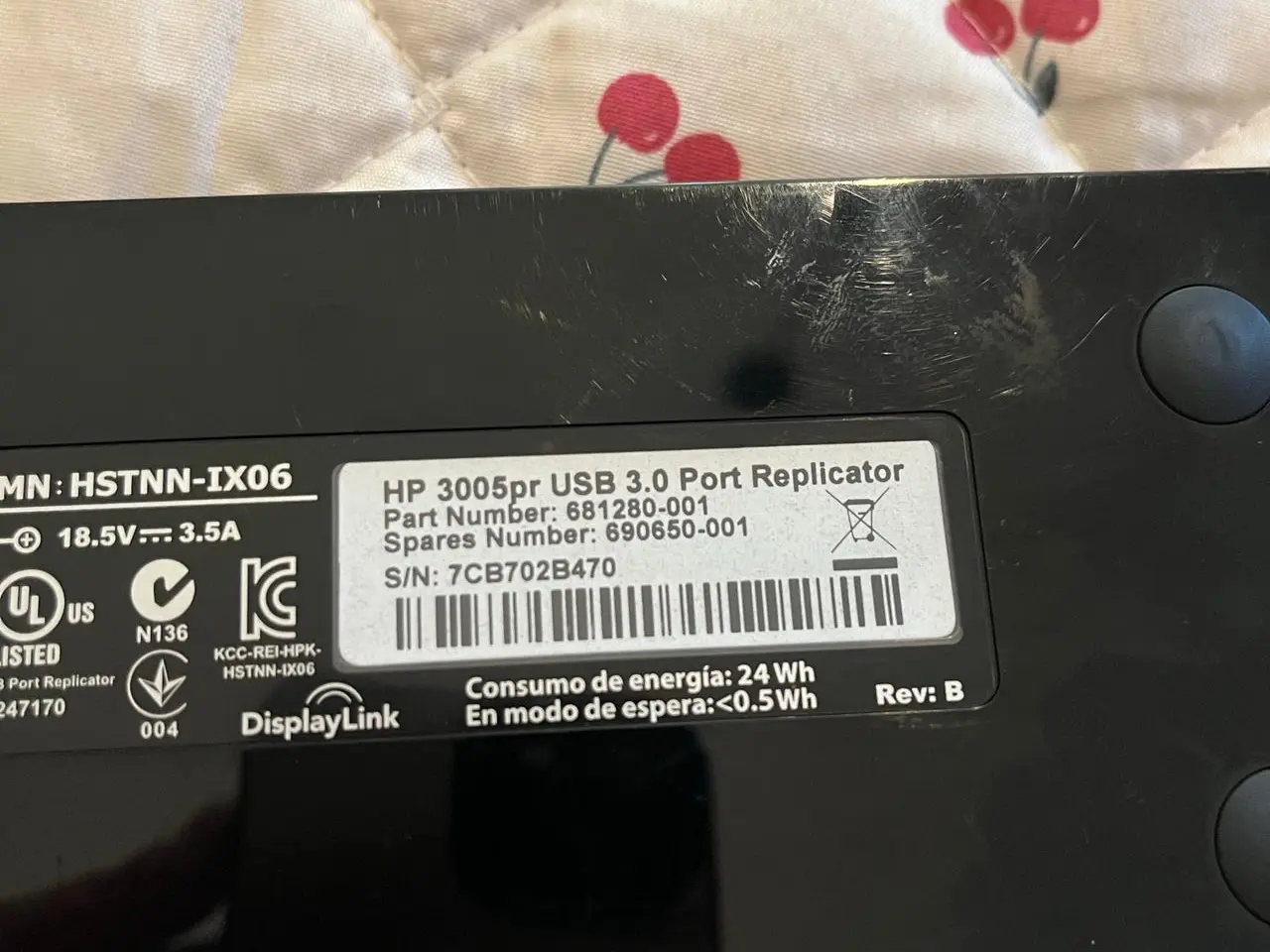 Billede 6 - HP 3005pr USB 3.0 portreplikator / dockingstation