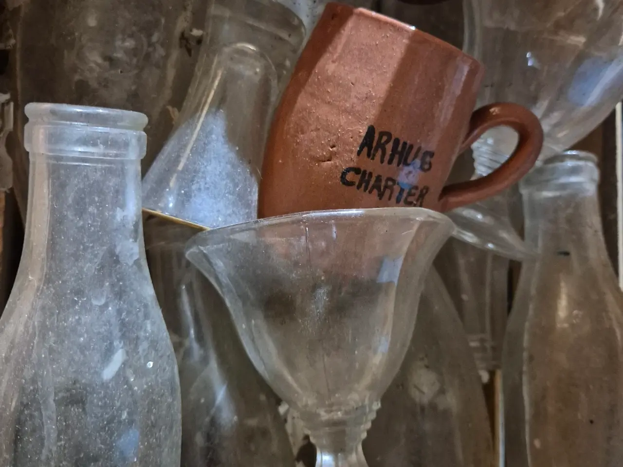 Billede 2 - Mælke flasker med div. Andet glas