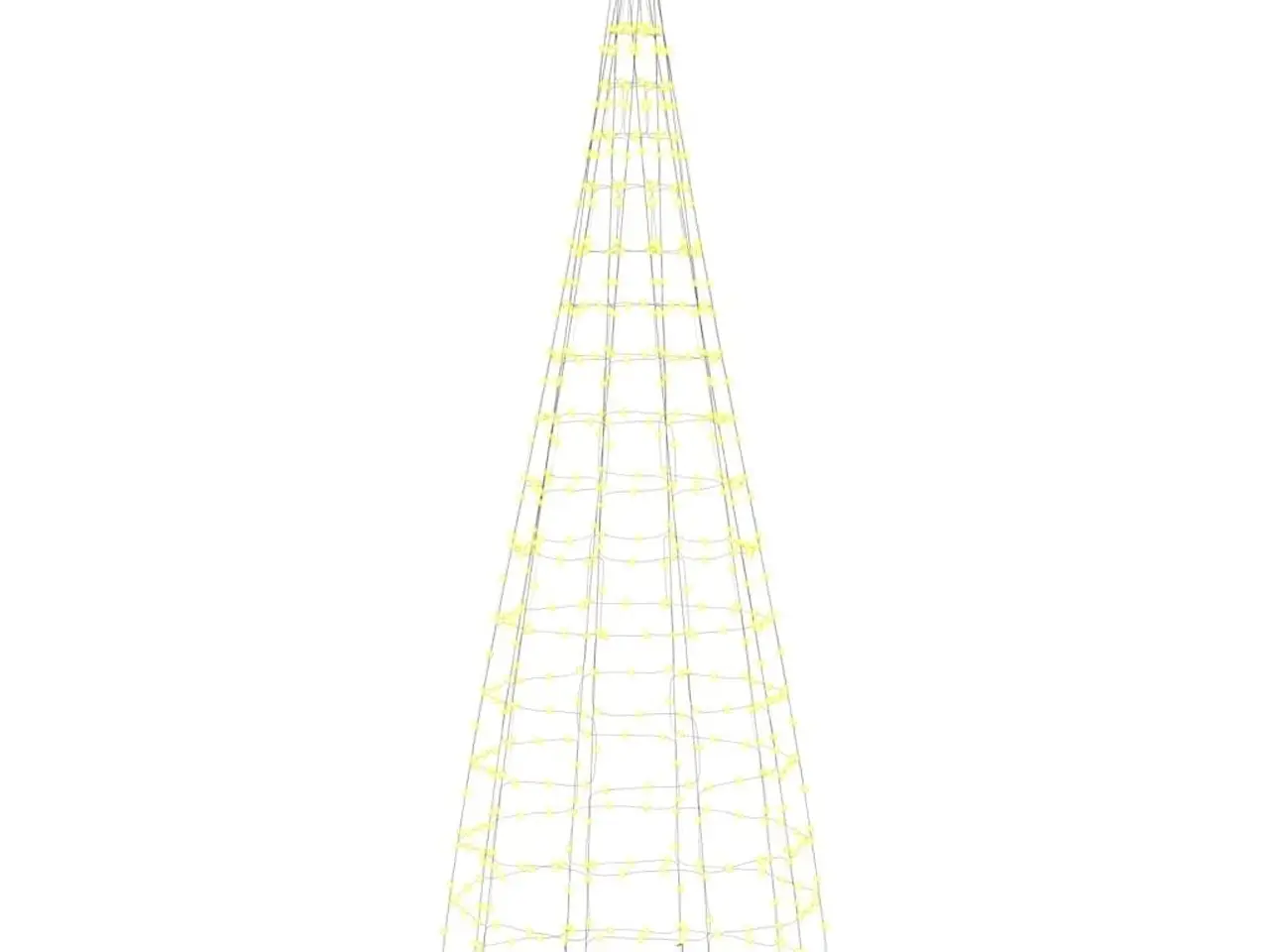 Billede 4 - LED-juletræ til flagstang 550 LED'er 300 cm varmt hvidt lys