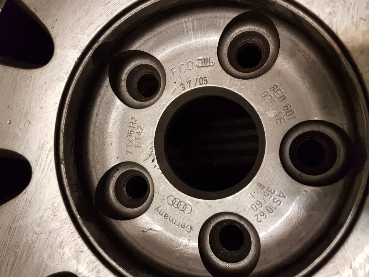 Billede 2 - 1 stk Original Audi reservefælge 5x112