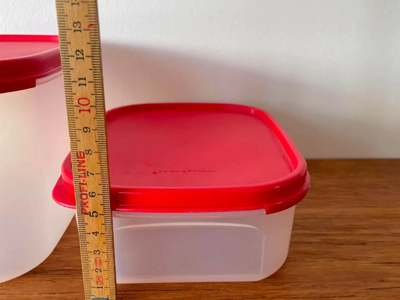 Billede 5 - Tupperware opbevaringsbøtter med rødt låg