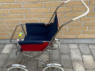 Retro dukke-klapvogn fra 60'erne
