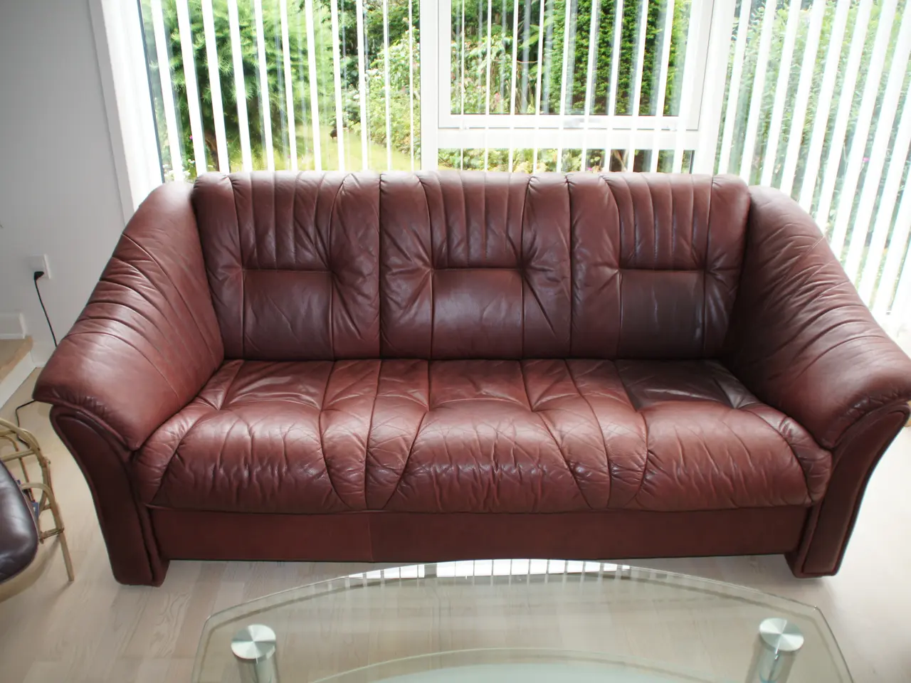 Billede 3 - Sofa 3+2 pers. i læder.