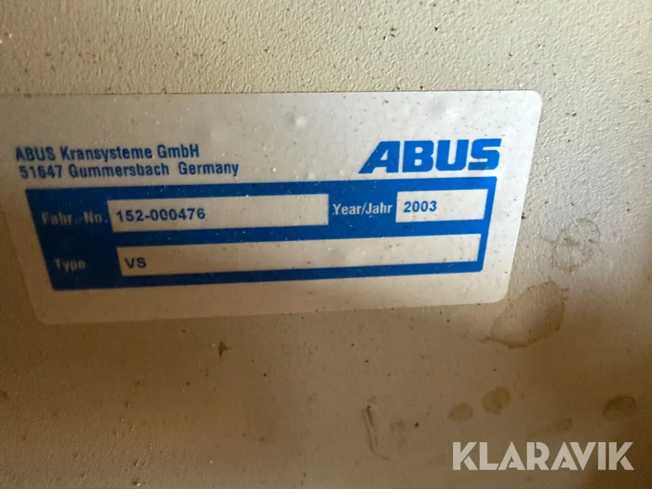 Billede 2 - Svingarms kran Abus VS