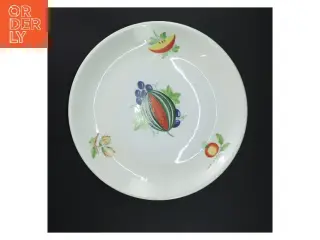 Kagefad med frugtmotiv fra Lyngby (str. Ø 26,5 cm)