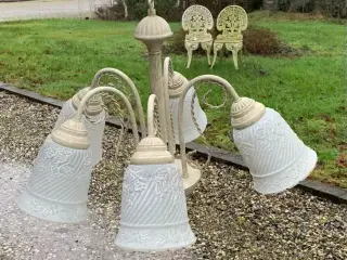 Loftslampe m/5 glaskupler
