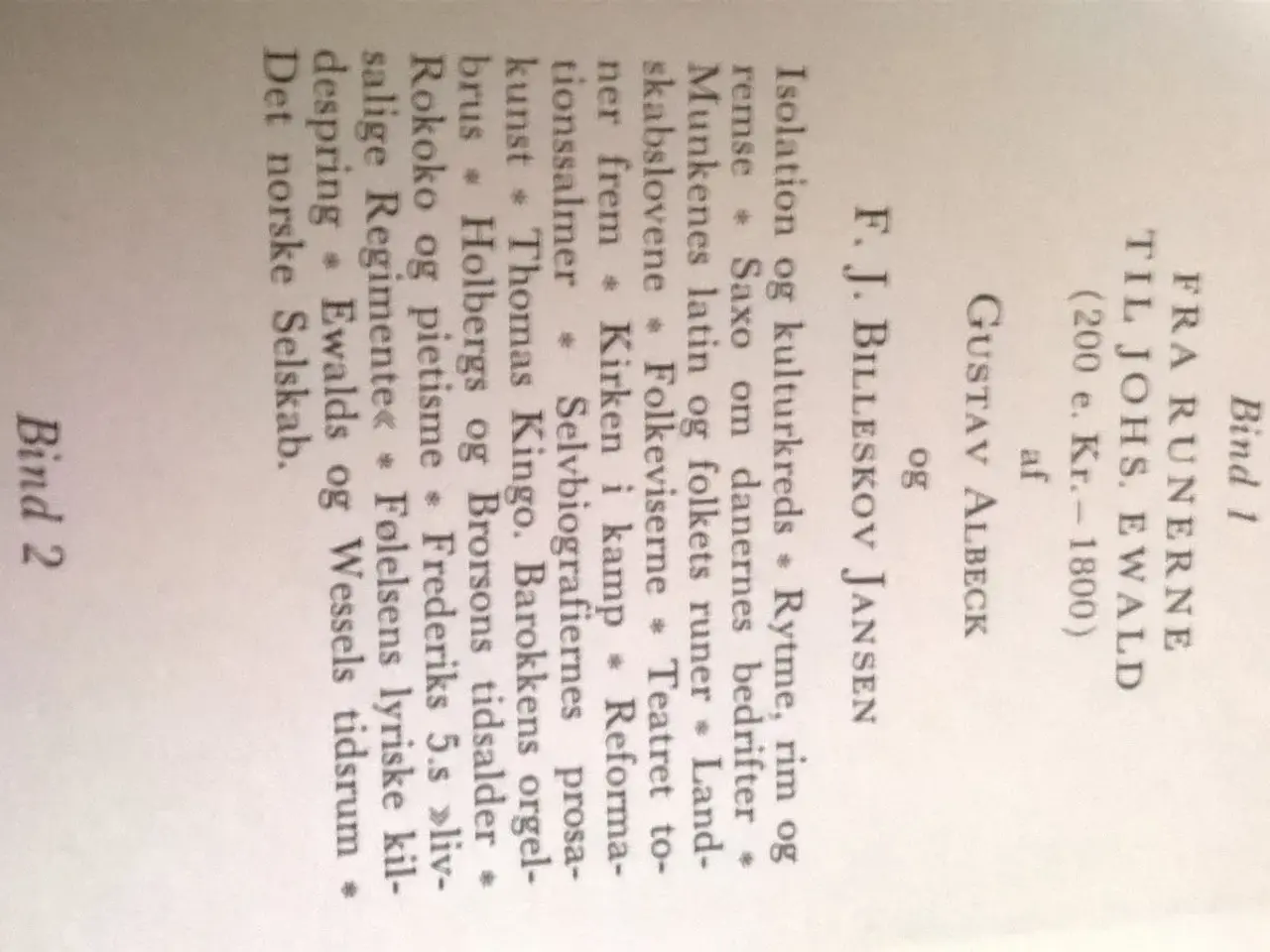 Billede 2 - Dansk litteratur historie