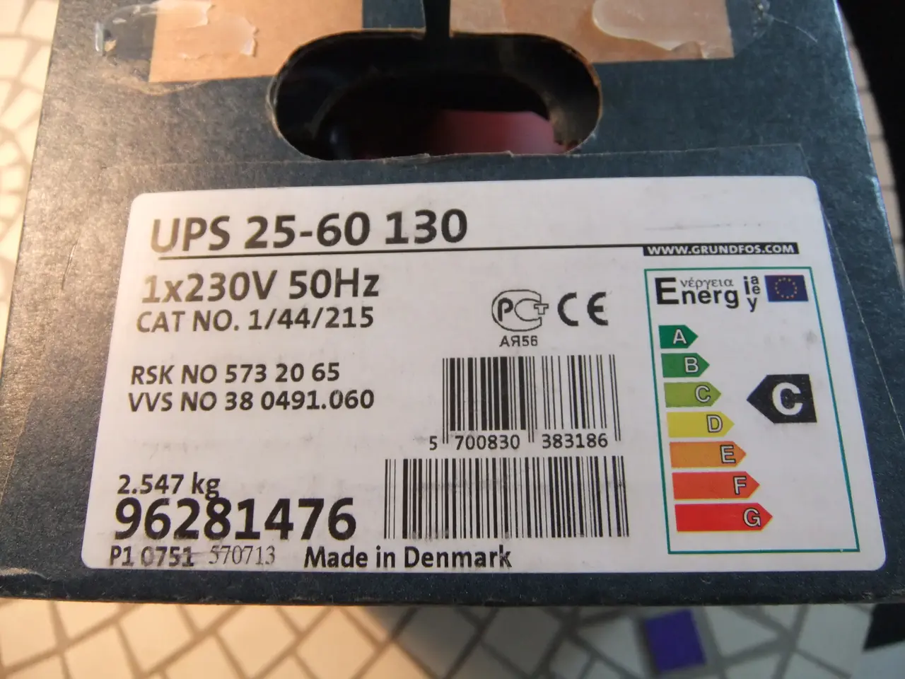 Billede 2 - Grundfos cirkulations pumpe