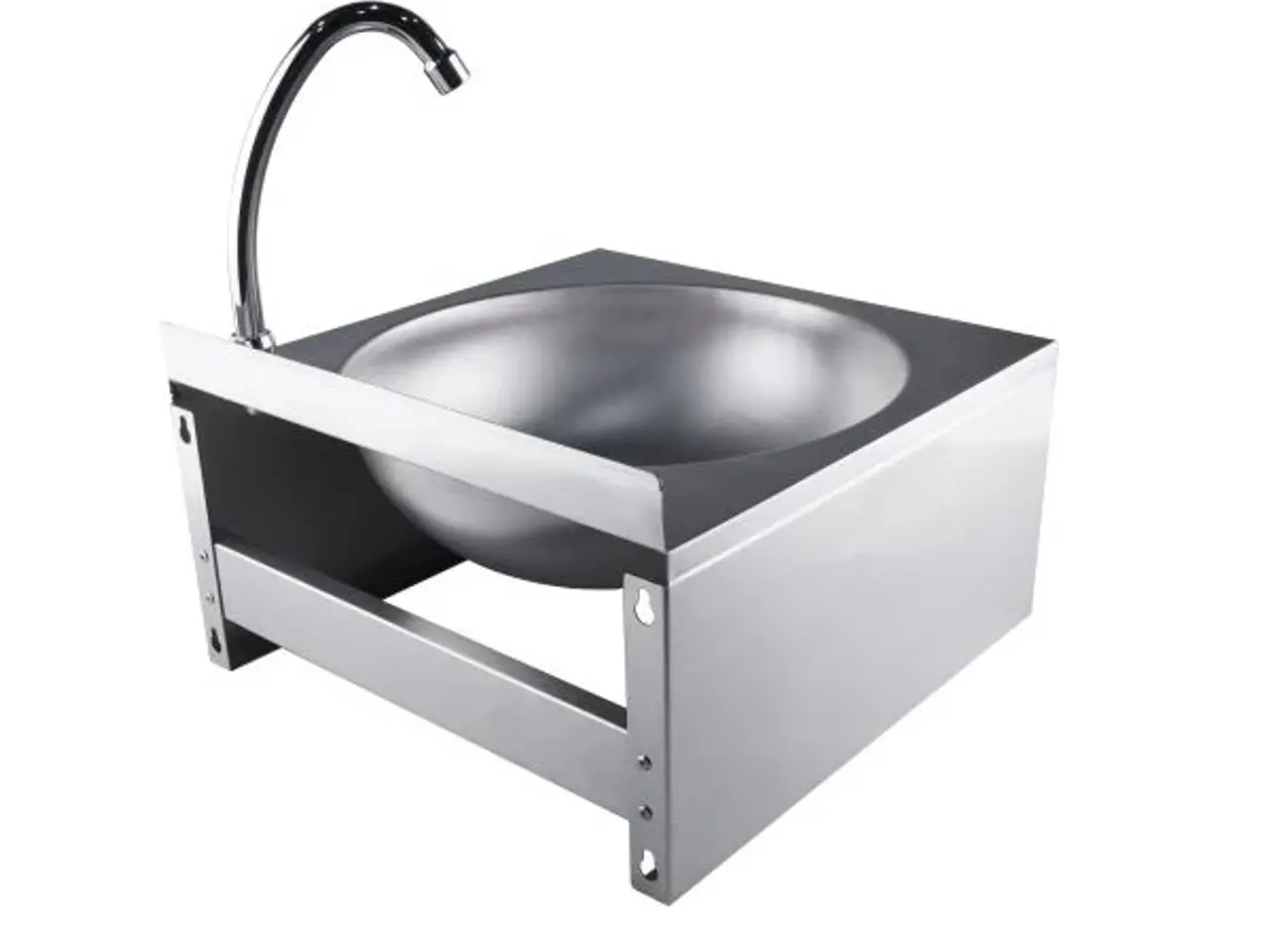 Billede 2 - Stål håndvask – 400 x 400 x 240 mm