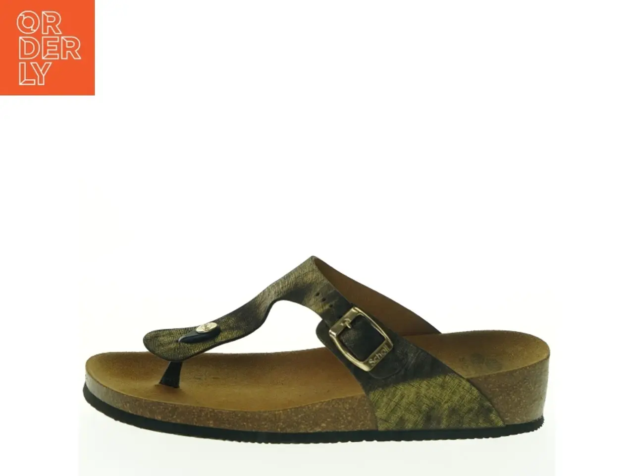 Billede 1 - Sorte/ guld  sandaler fra Bioprint (str. 42)