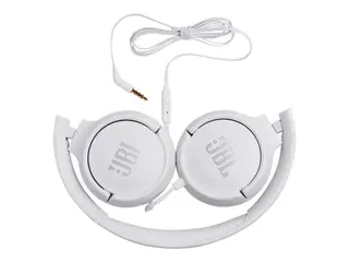 JBL Tune 500 kablede on-ear hovedtelefoner - hvid