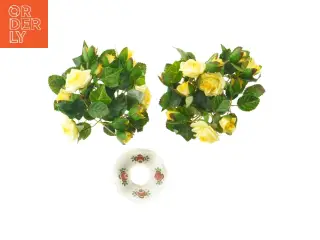 Blomsterdekoration lyskranse