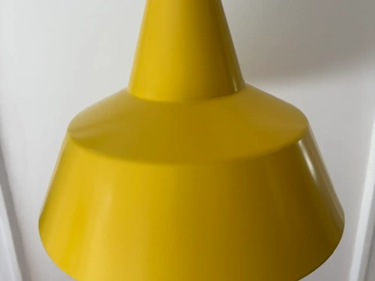 Billede 7 - Louis Poulsen værkstedspendel lampe nymalet i gul