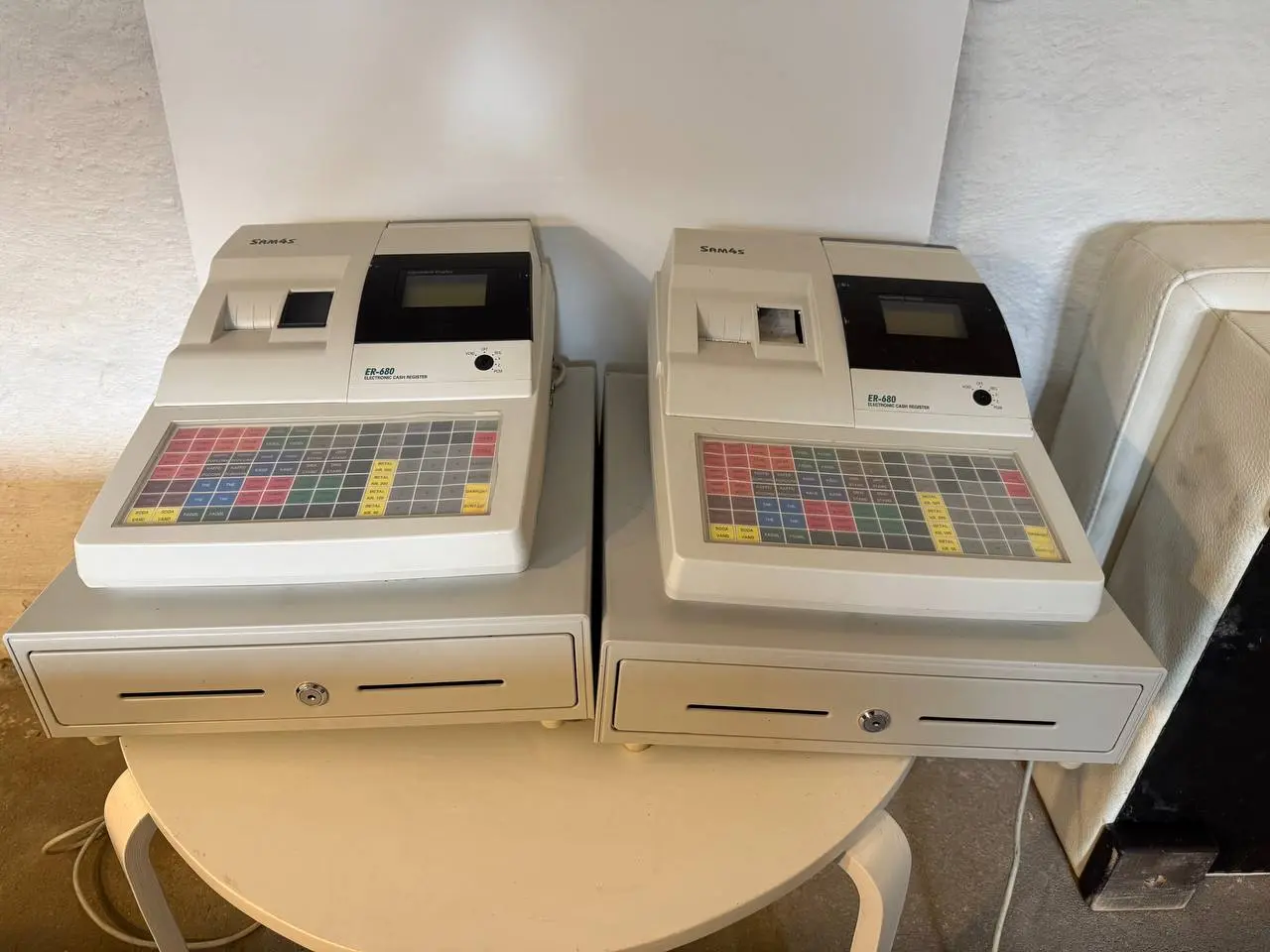 Billede 1 - 2 stk. SAM4S ER-680 elektroniske kasseapparater