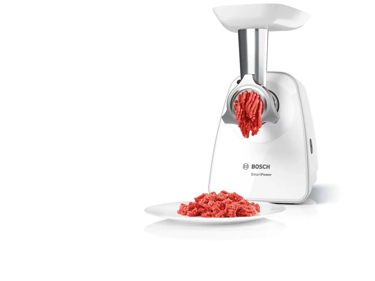 Billede 10 - Kødhakker Bosch MFW2520W 1500 W - hvid/rustfrit stål
