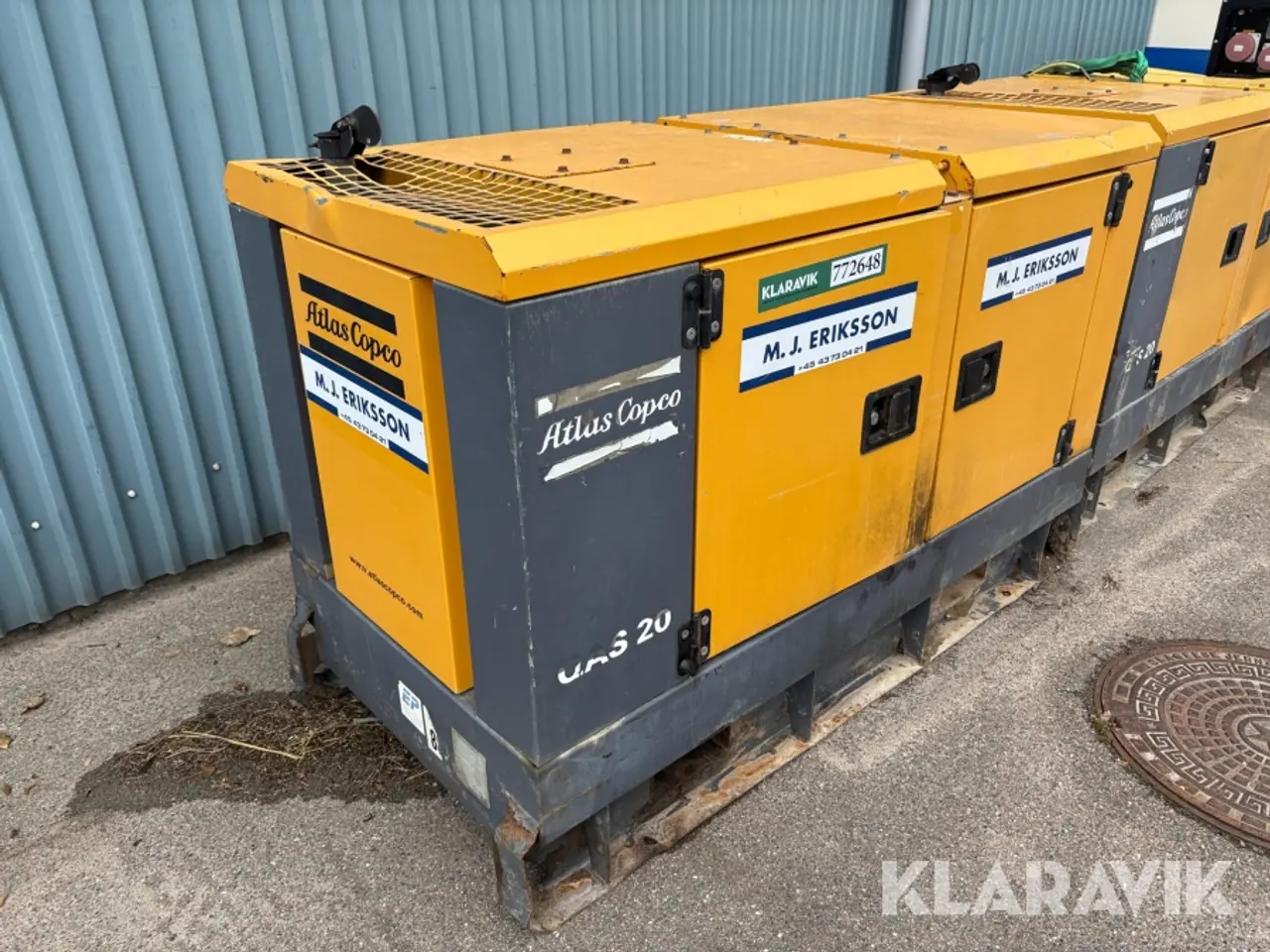 Billede 2 - Generator Atlas Copco QAS 20