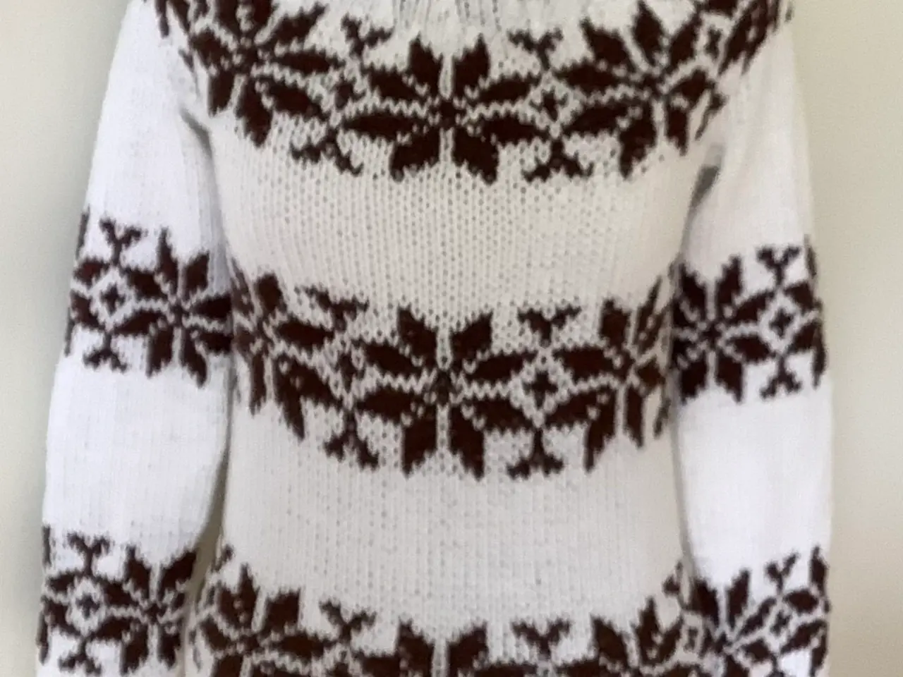 Billede 3 - Sarah Lund sweater - håndstrikket i ren bomuld
